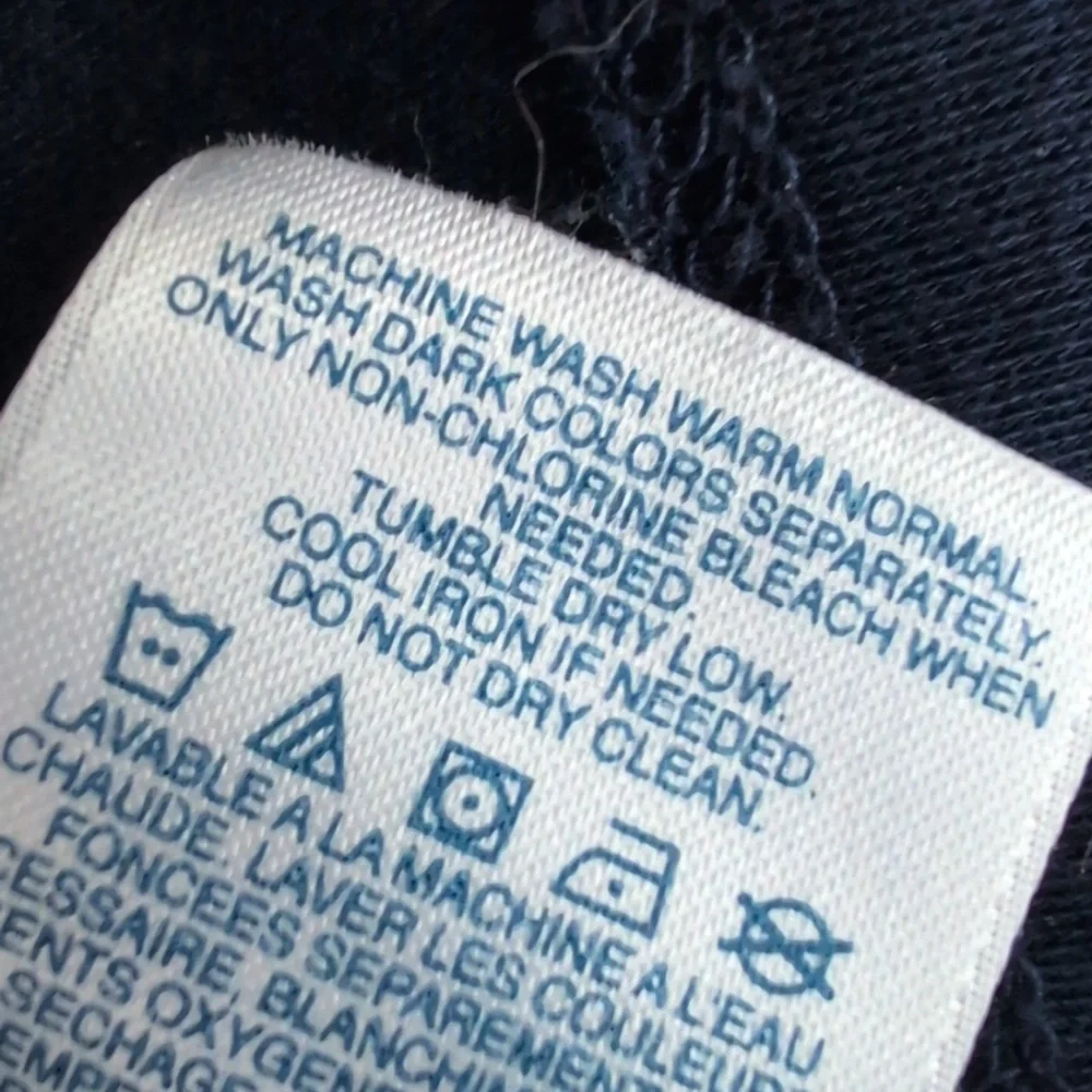 Lands' End Navy Long Women's Robe with Tie Waist - Picture 5 of 5